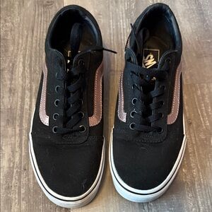 Vans- black and rose gold